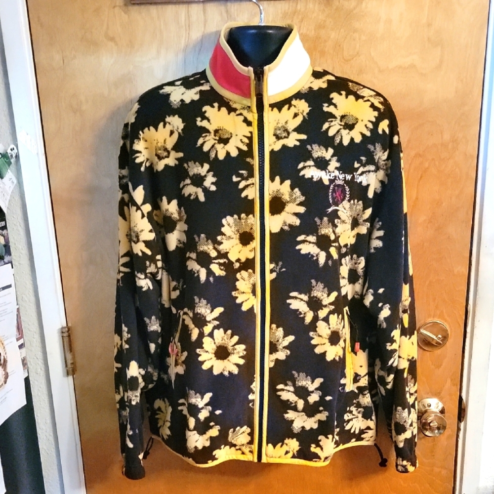 Tommy Jeans Black & Yellow Awake NY Edition Jacket by Tommy Jeans Size Small